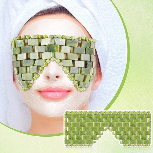 Lumora Cooling Jade Eye Mask – Natural Relaxation for Tired Eyes