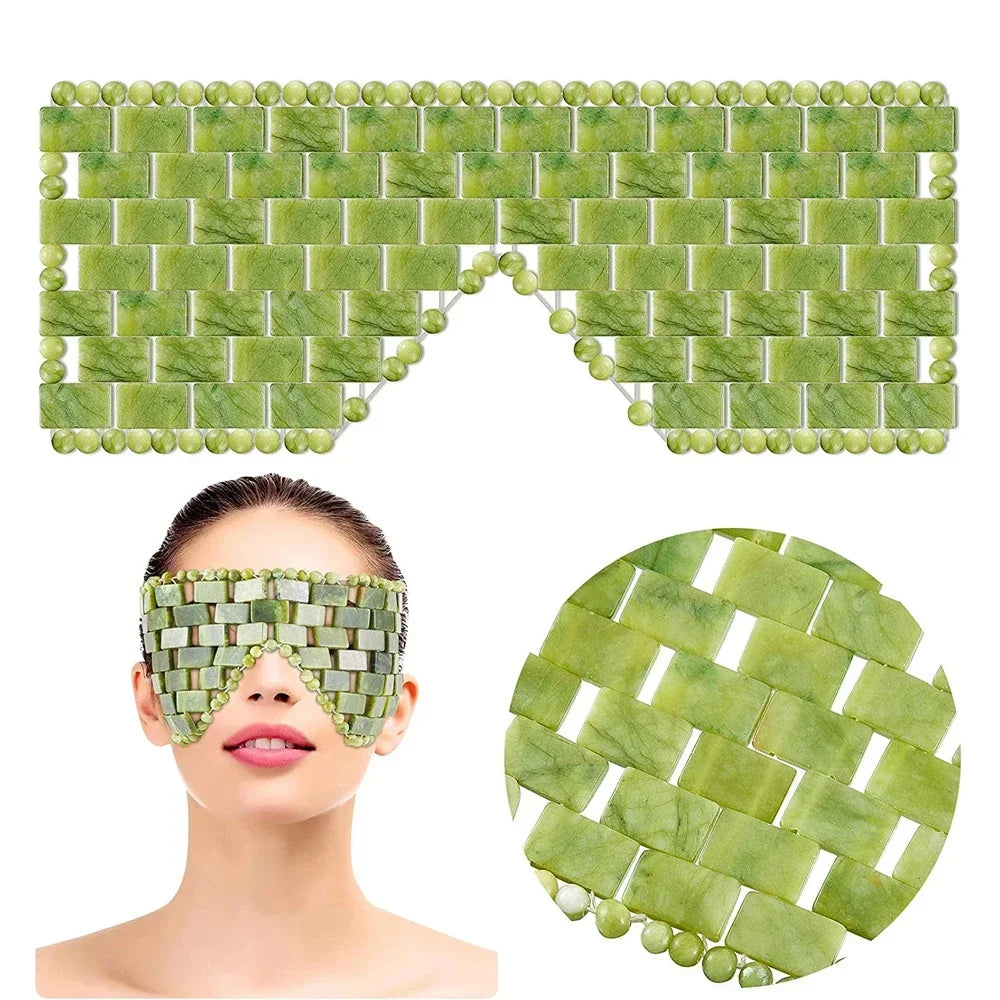 Lumora Cooling Jade Eye Mask – Natural Relaxation for Tired Eyes