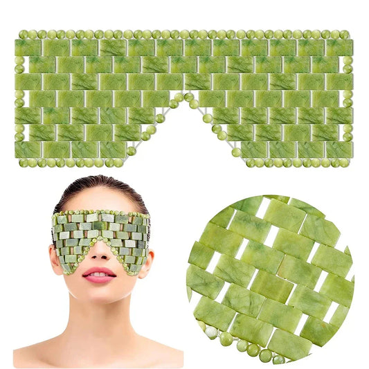 Lumora Cooling Jade Eye Mask – Natural Relaxation for Tired Eyes