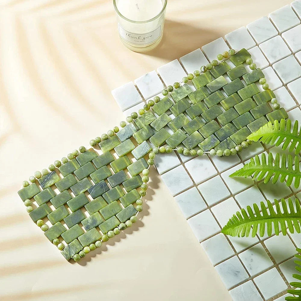 Lumora Cooling Jade Eye Mask – Natural Relaxation for Tired Eyes