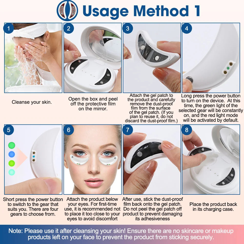 Red Light Eye Massager with EMS Anti-Aging Eye Care