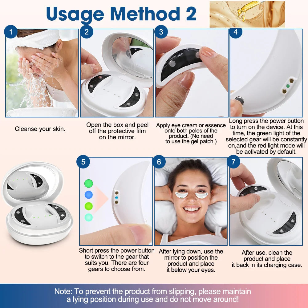 Red Light Eye Massager with EMS Anti-Aging Eye Care